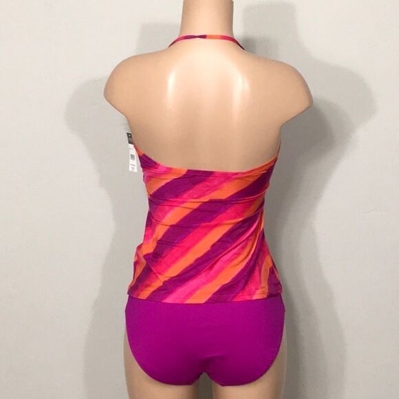 Lauren Ralph Lauren stripe tankini set. 10-top/12-bottom. NWT - Picture 5 of 8